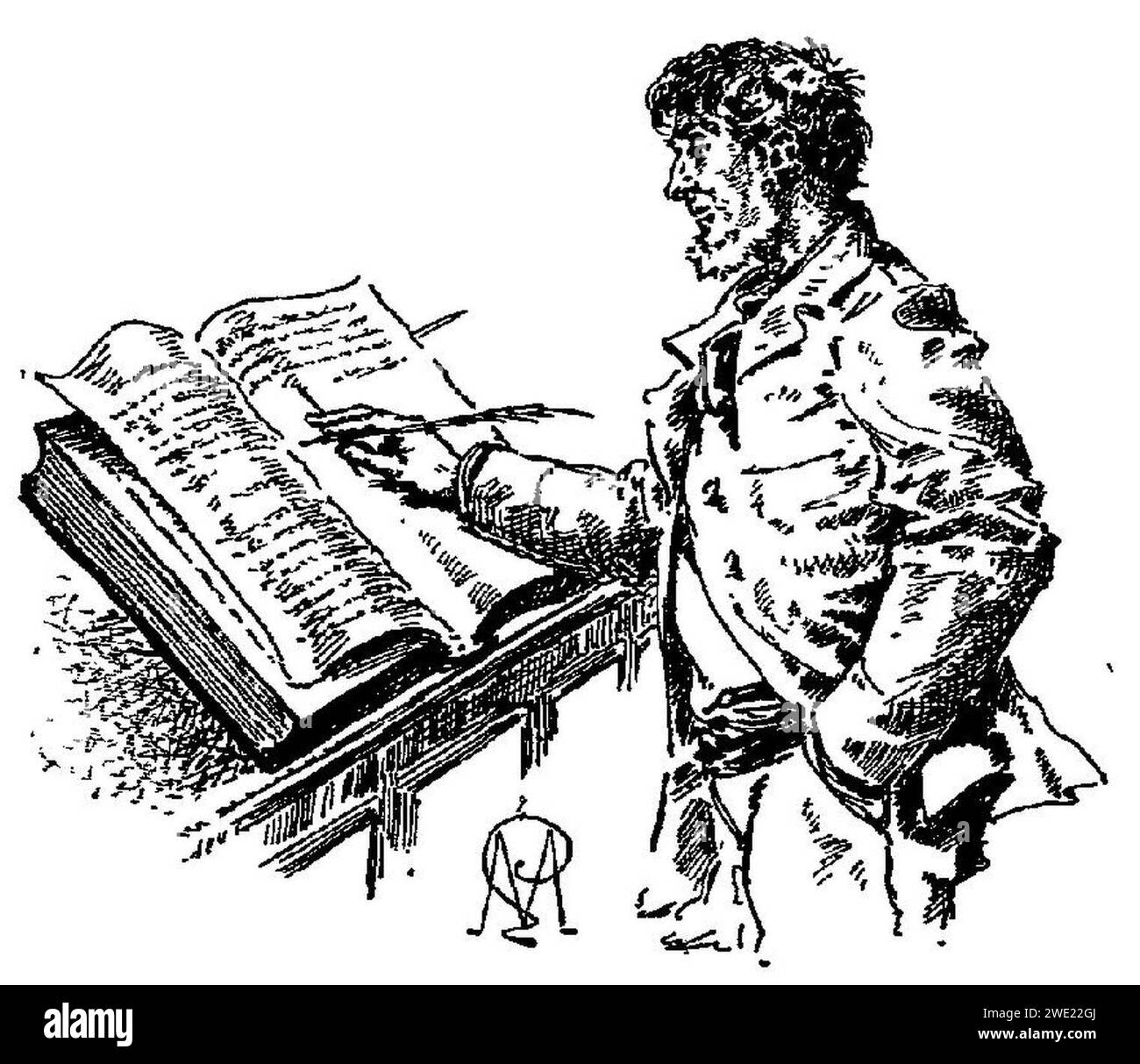 Alphonse Daudet - la Belle Nivernaise - Chapitre i - immagine 14. Foto Stock