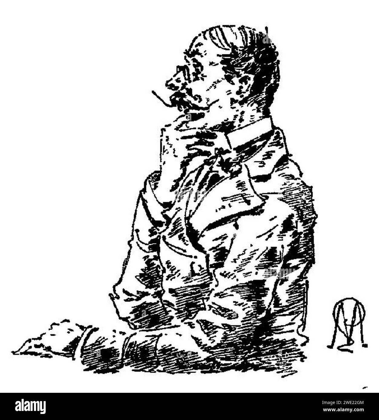 Alphonse Daudet - la Belle Nivernaise - Chapitre i - immagine 12. Foto Stock