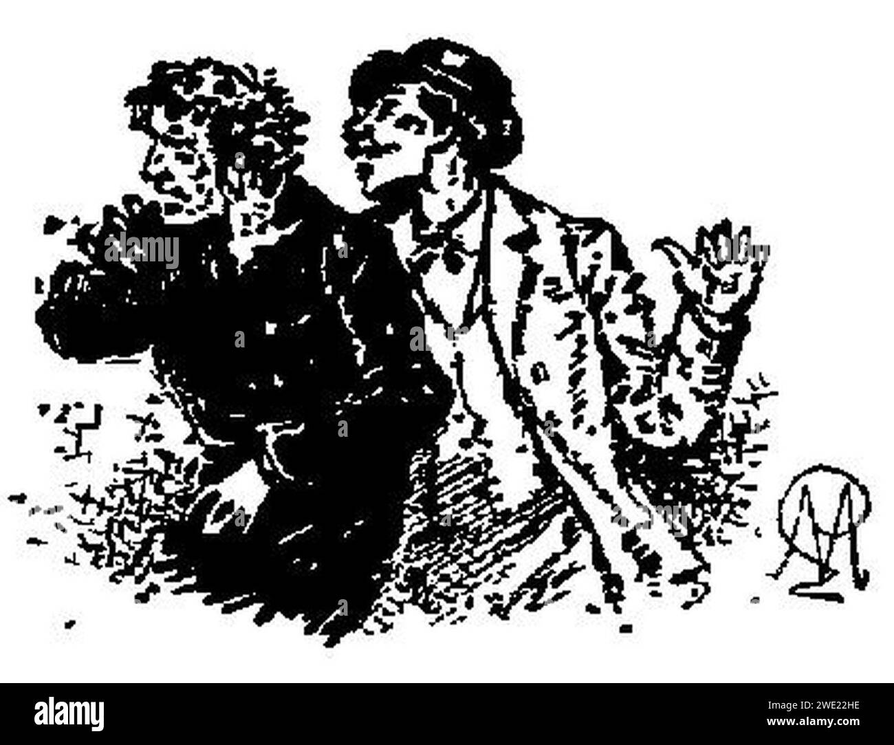 Alphonse Daudet - la Belle Nivernaise - Chapitre II - immagine 10. Foto Stock