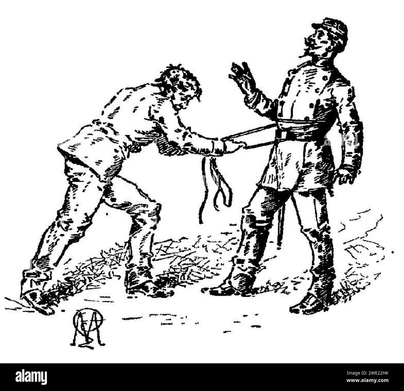 Alphonse Daudet - la Belle Nivernaise - Chapitre i - immagine 11. Foto Stock