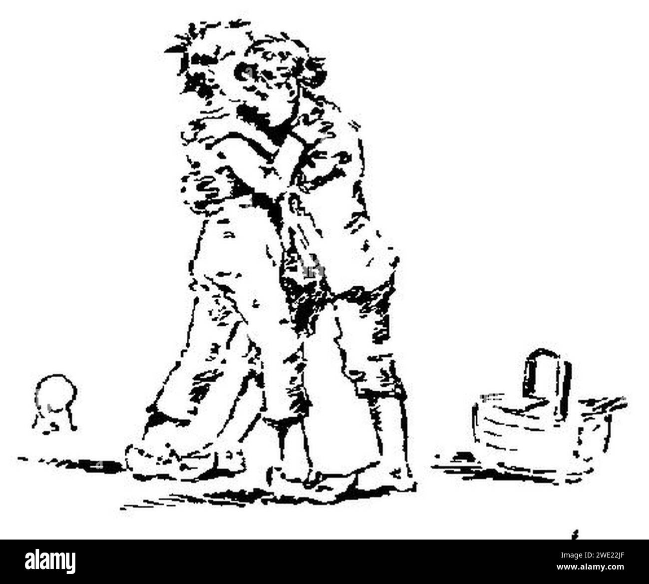 Alphonse Daudet - la Belle Nivernaise - Chapitre III - immagine 12. Foto Stock