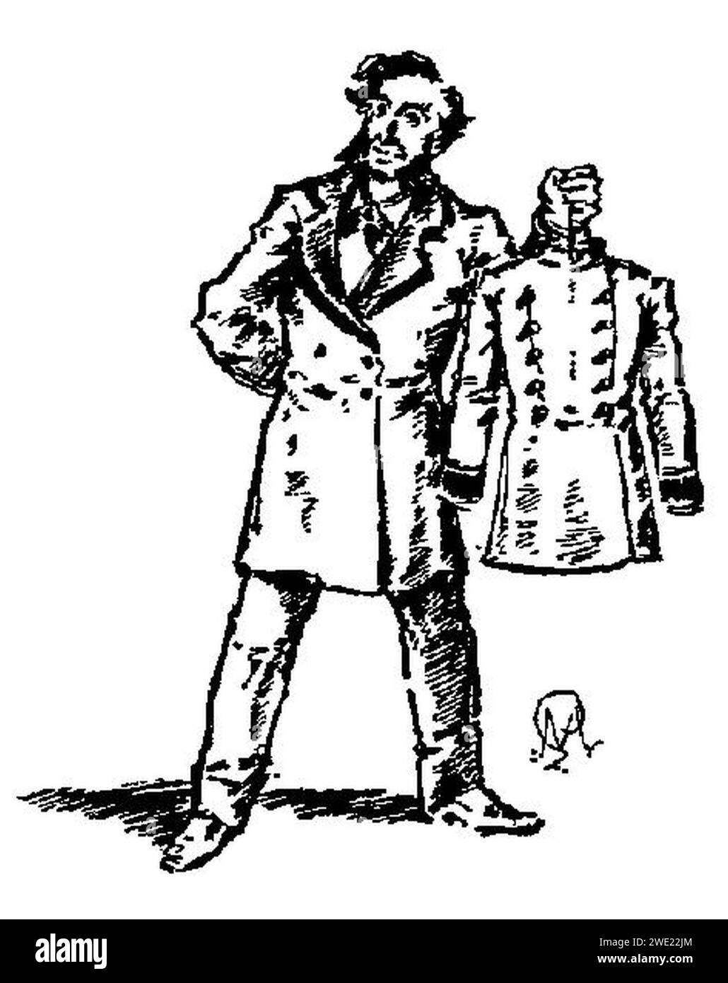 Alphonse Daudet - la Belle Nivernaise - Chapitre V - immagine 13. Foto Stock