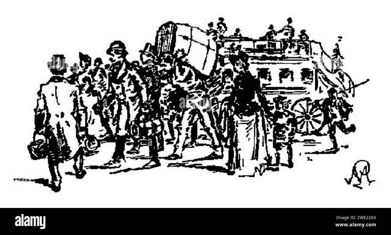 Alphonse Daudet - la Belle Nivernaise - Chapitre V - immagine 10. Foto Stock