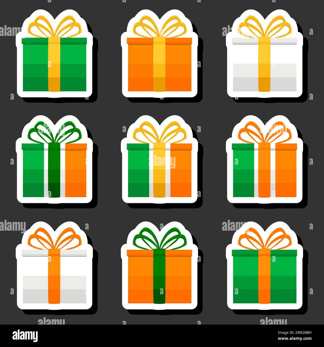 Splendida illustrazione a colori sul tema delle festività annuali di St Patrick's Day Illustrazione Vettoriale
