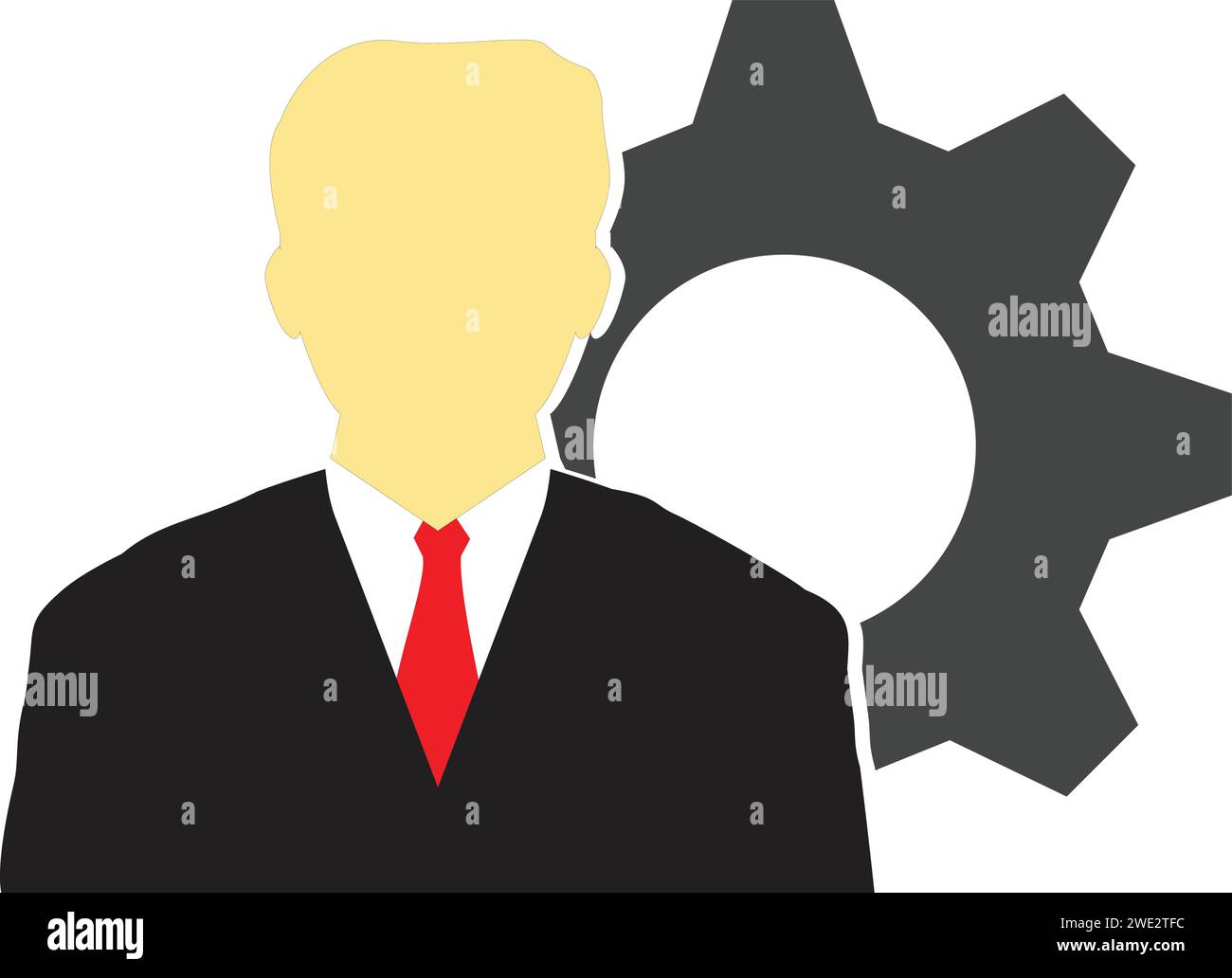 Cartello di amministrazione e manutenzione, cartello di amministrazione, icona di manutenzione, icona utente, equipaggiamento persone, icona account utente Illustrazione Vettoriale