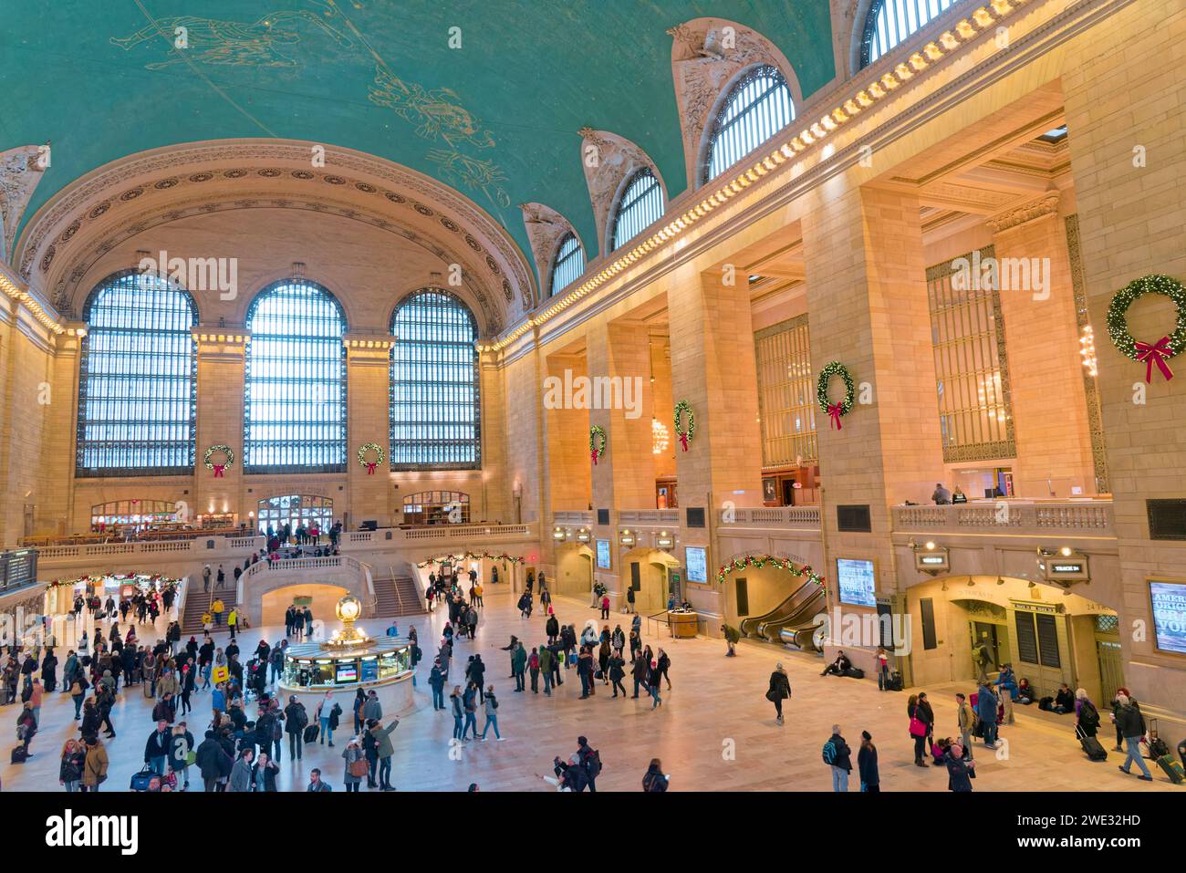 le Grand hall de Grand Central Station Manhattan New york avec les usagers des transports et les Tourist Foto Stock