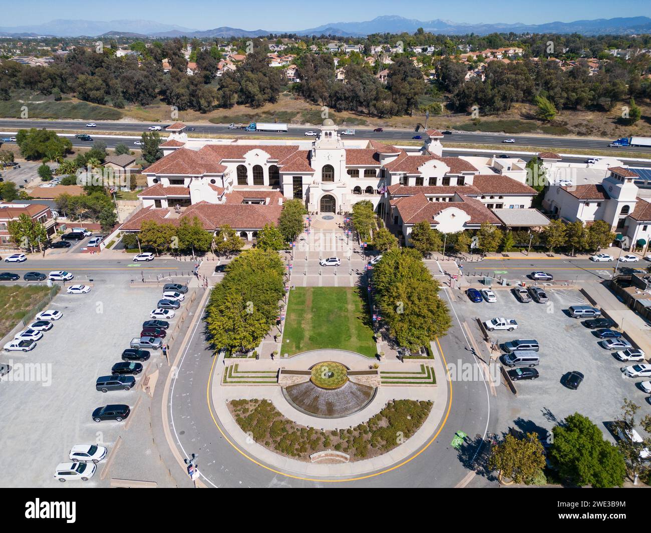 City of Temecula Civic Center, Old Town Temecula, CA, USA Foto Stock