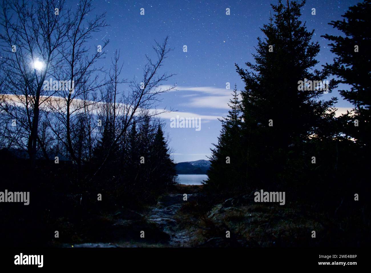 Patch Fantasy al lago Foto Stock
