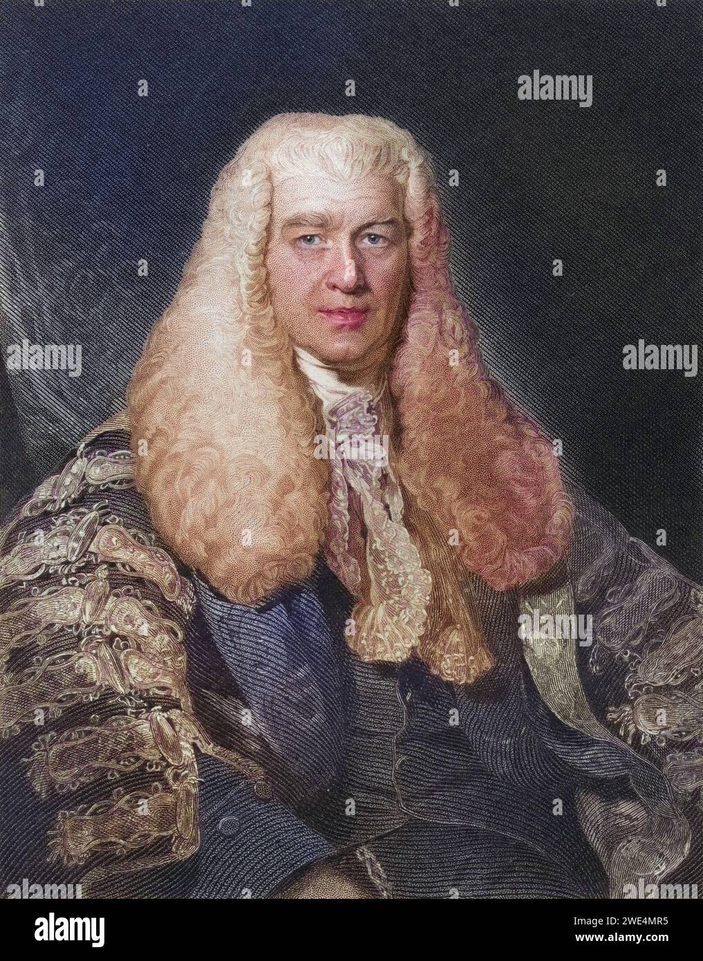 Sir Thomas Plumer dal 1753 al 1824 Master of the Rolls, Historisch, digital restaurierte Reproduktion von einer Vorlage aus dem 19. Jahrhundert, data record non indicata Foto Stock