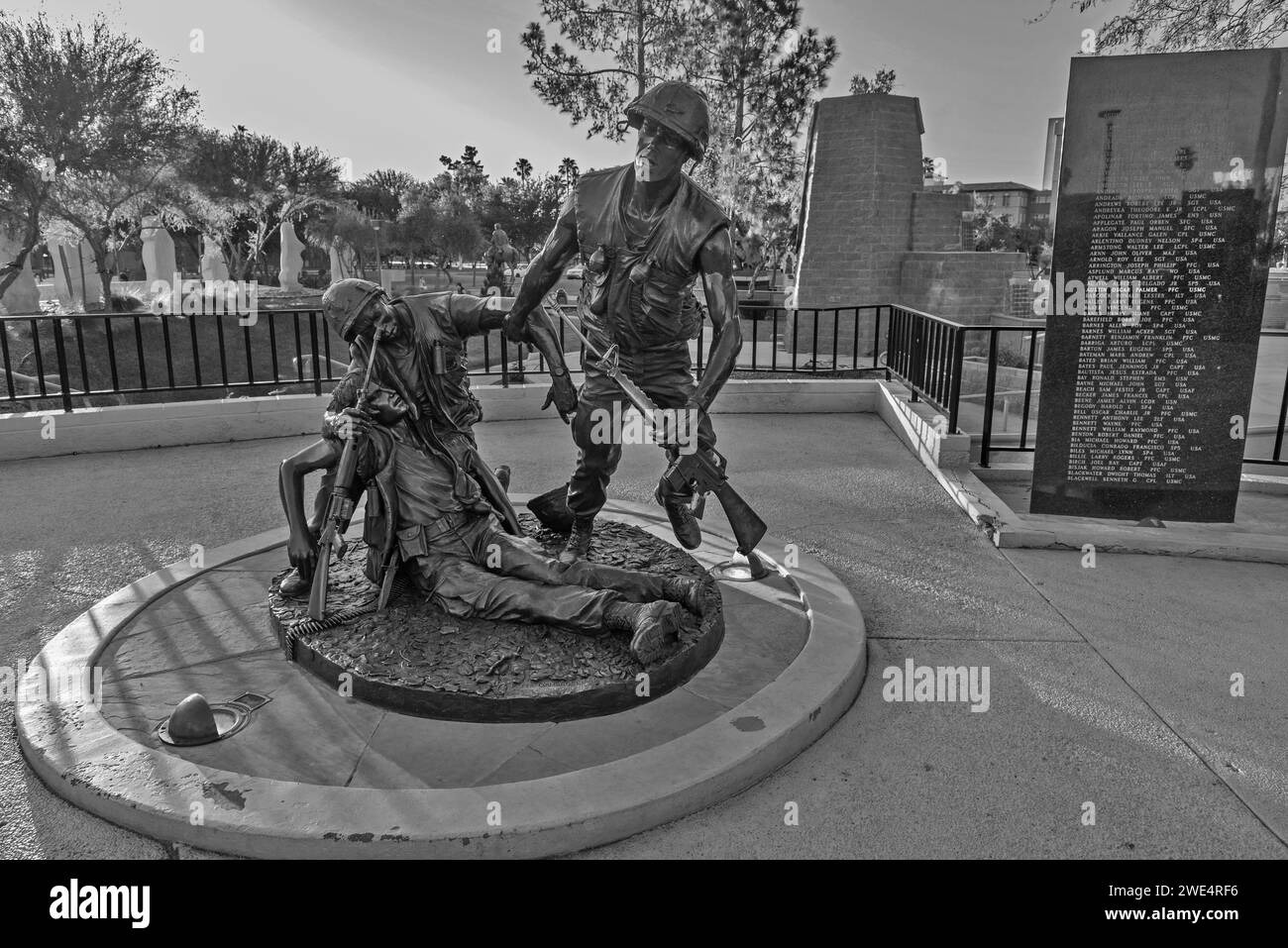 Arizona Vietnam Veterans Memorial al William Bolin Memorial Park Phoenix, Arizona, Stati Uniti Foto Stock