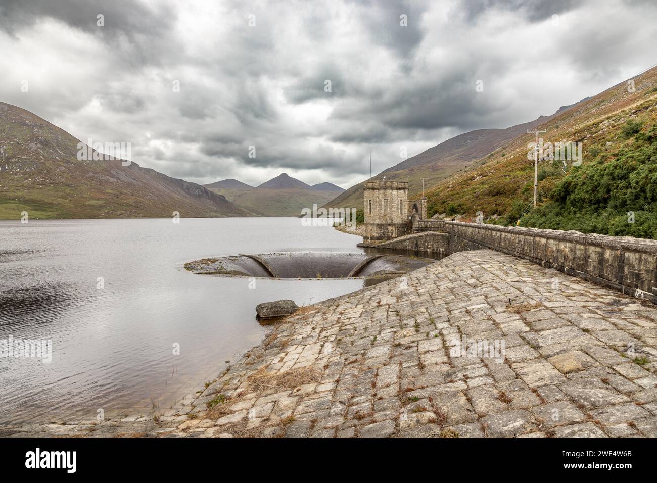 Silent Valley Reservoir, contea di Down, Irlanda del Nord Foto Stock