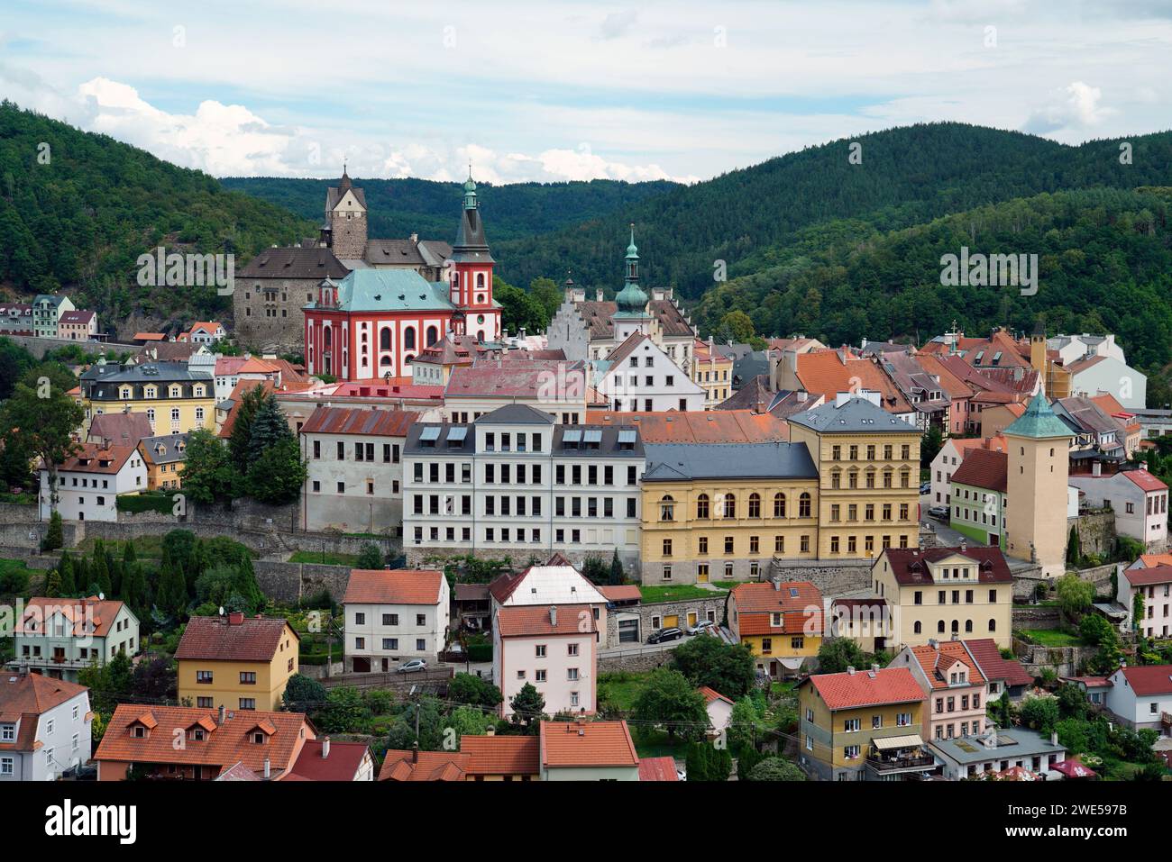 castello, Loket, distretto, Sokolov, regione, Karlovarsky kraj, repubblica Ceca Foto Stock