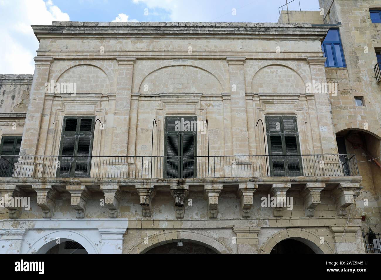 Sala massonica a la Valletta a Malta Foto Stock