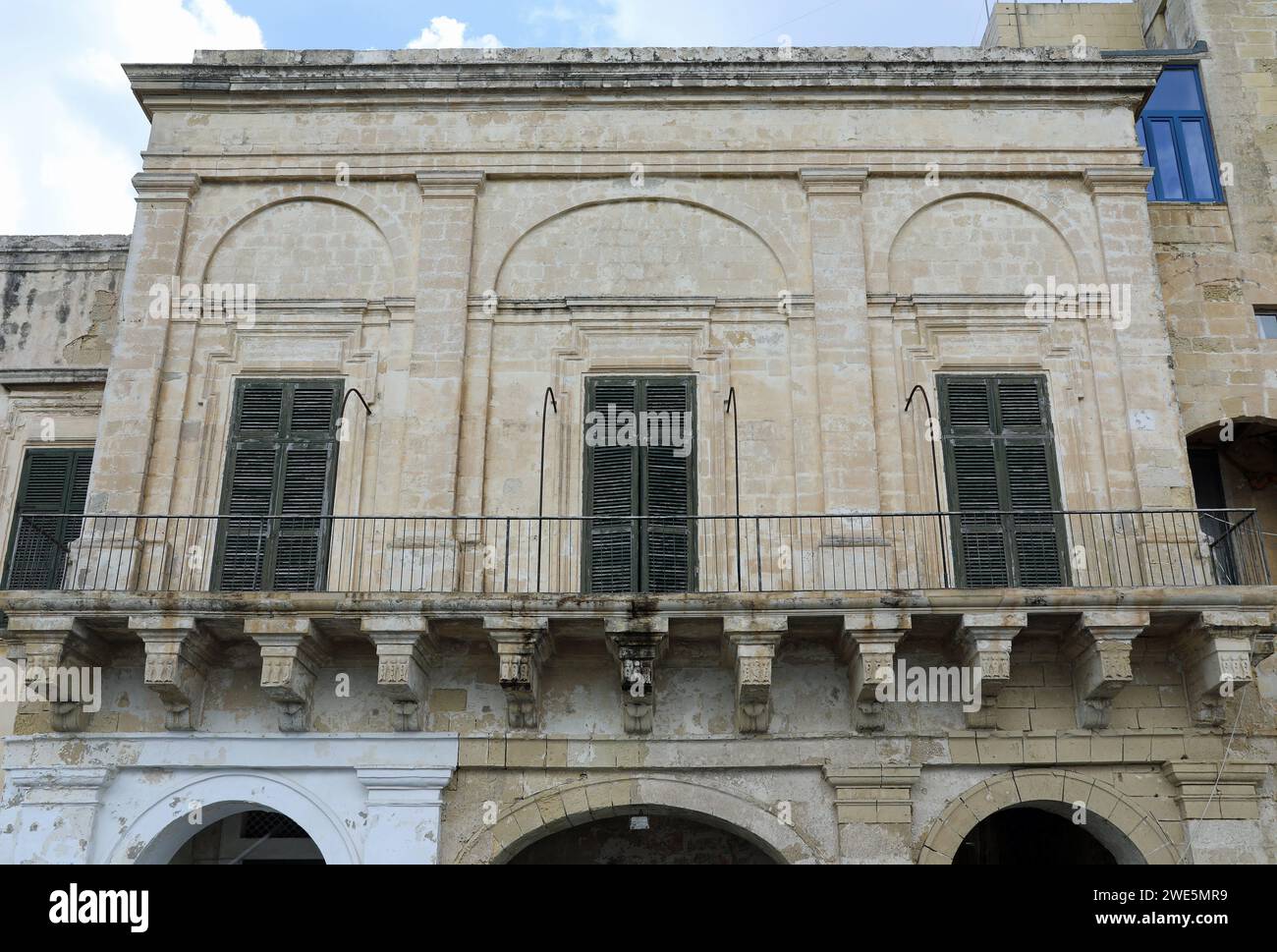 Sala massonica a la Valletta a Malta Foto Stock