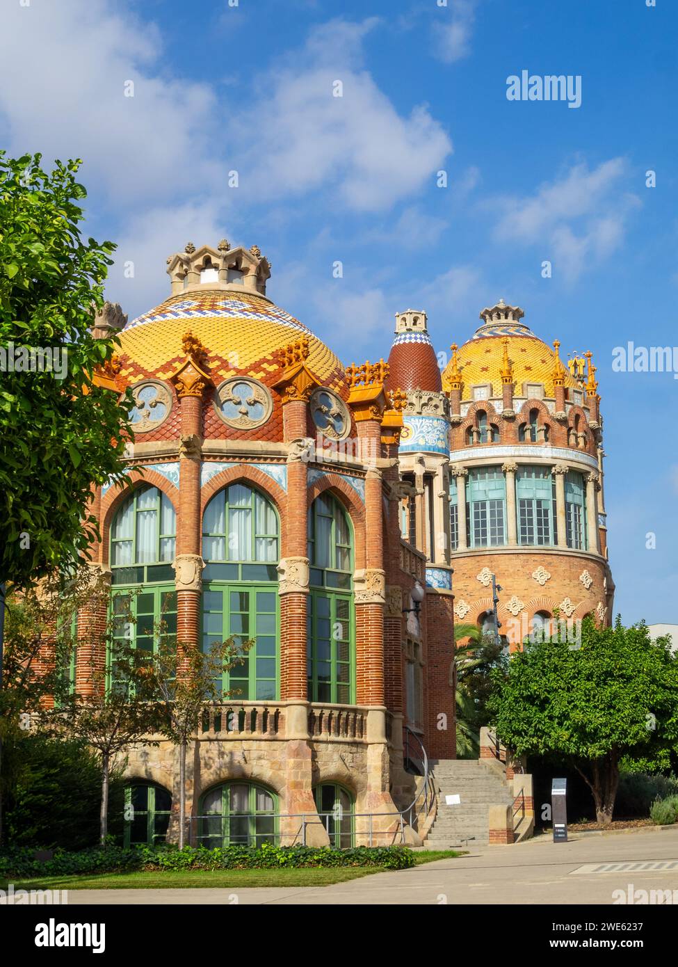 Edifici dell'ospedale Sant Pau, Barcellona Foto Stock