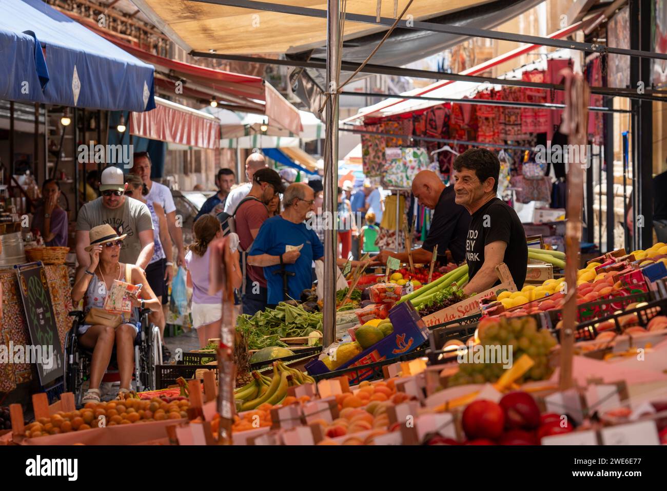 Capo Market a Palermo, Sicilia Foto Stock