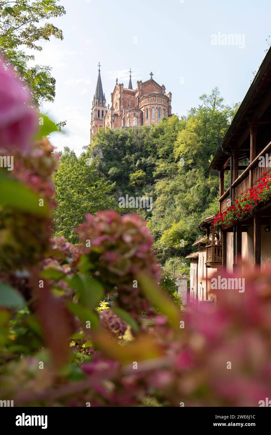 Santuario di Covadonga nelle Asturie, Spagna Foto Stock