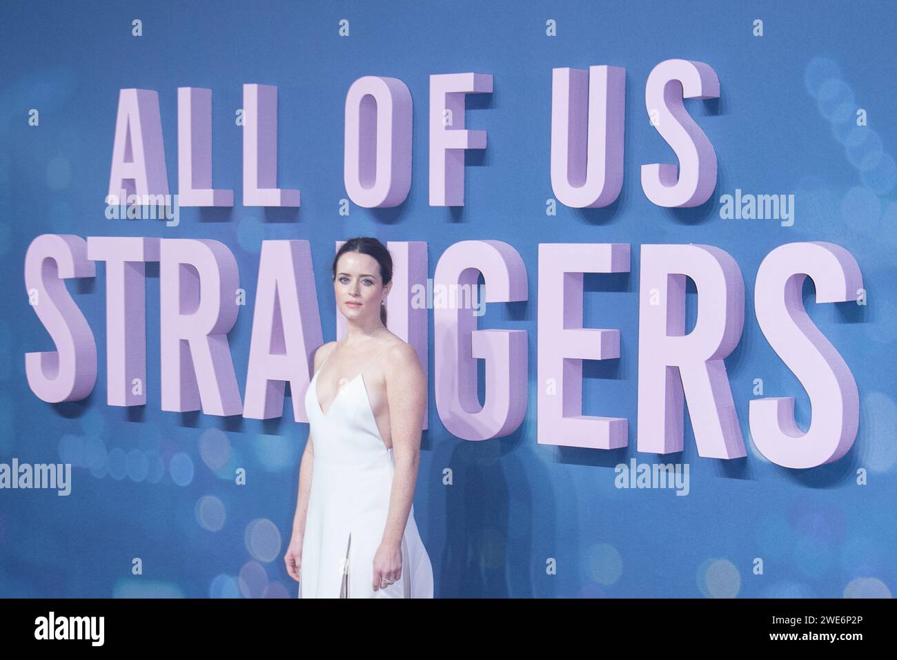 Londra, Regno Unito. 23 gennaio 2024. Nella foto: Claire Foy partecipa allo screening di gala del Regno Unito di "All of Us Strangers" al BFI Southbank. Credito: Justin ng/Alamy Live News Foto Stock