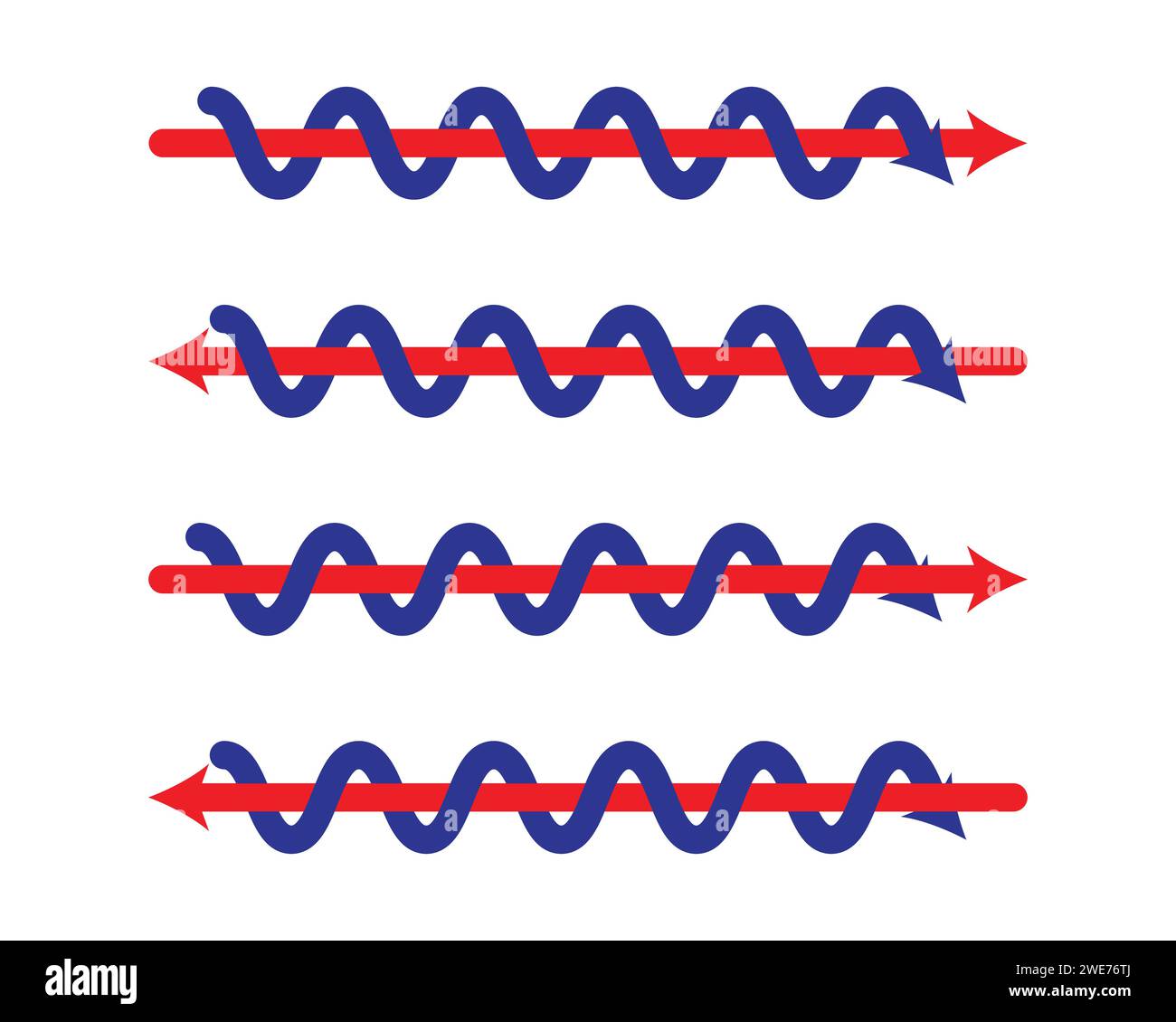 Simboli freccia intrecciati illustrazione vettoriale. Illustrazione Vettoriale