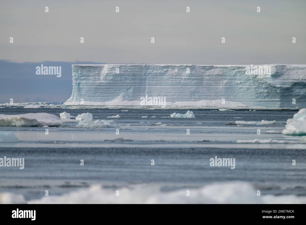 Iceberg tra l'Isola James Ross e l'Isola Snow Hill Foto Stock