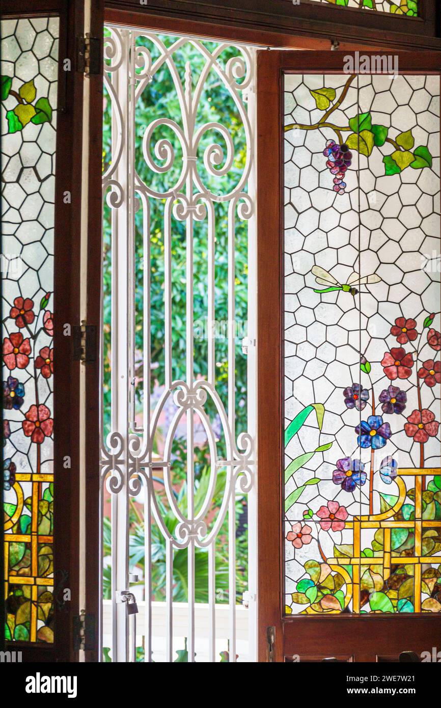 Merida Mexico, zona Paseo Montejo Centro, Quinta Montes Molina House Museum & Art Gallery, eclettica residenza, case residenziali case architec Foto Stock