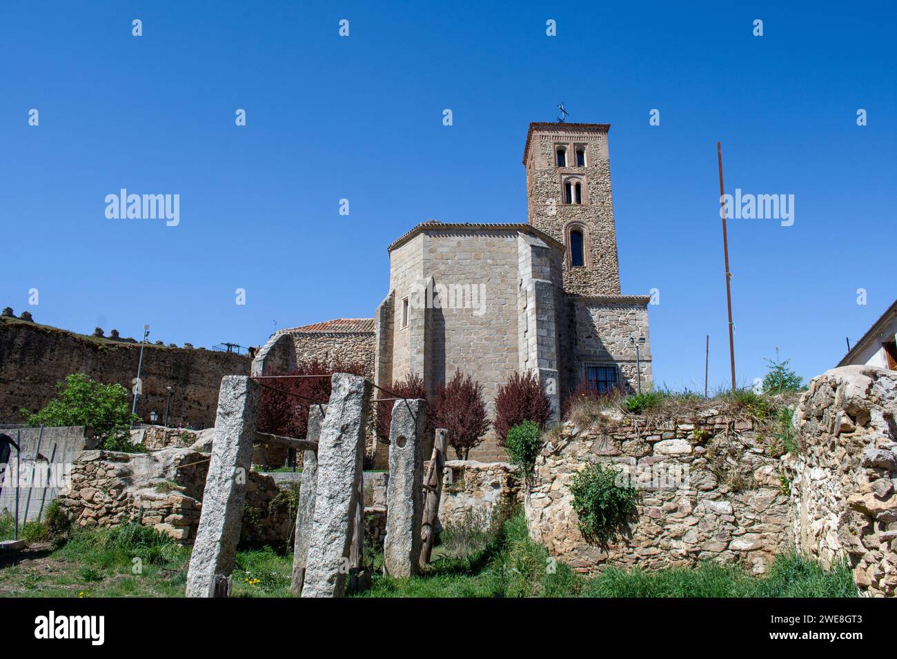 Chiesa di Santa María del Castillo a Buitrago del Lozoya Foto Stock