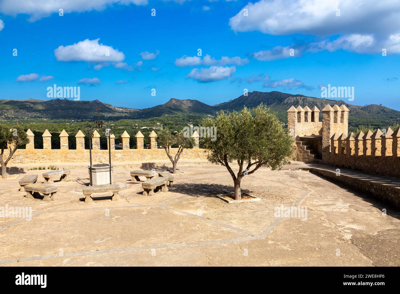 Nella cittadella di Arta, isola di Maiorca, Spagna Foto Stock