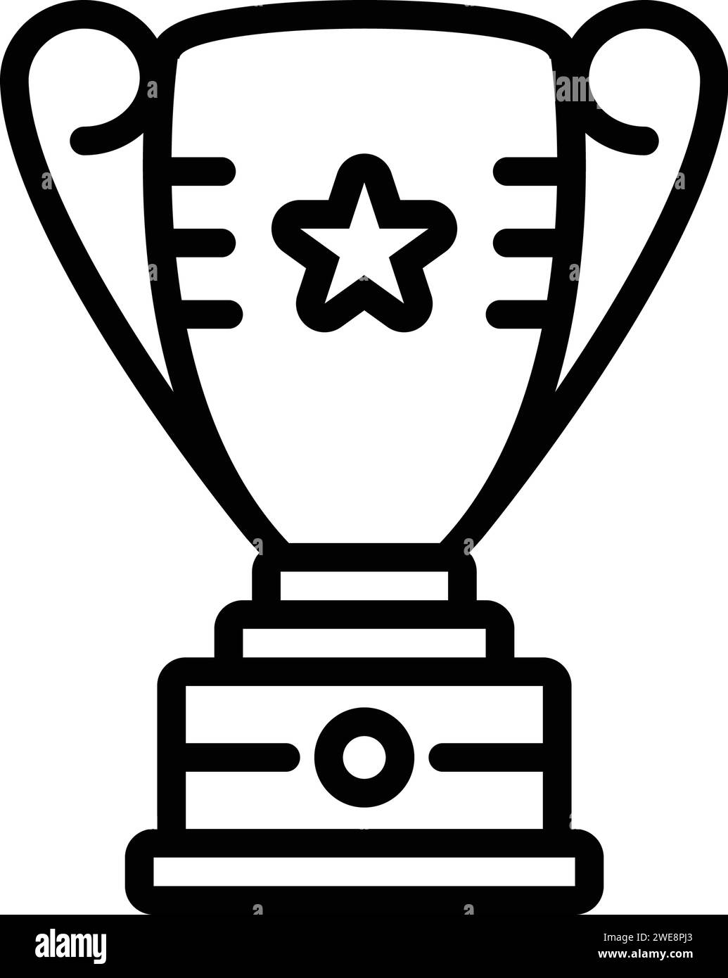 Icona per trofeo, premio, coppa, winnere Illustrazione Vettoriale