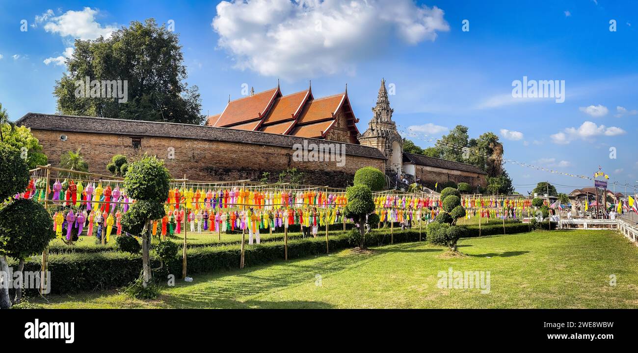 Wat Phrathat Lampang Luang a Lampang, Thailandia Foto Stock