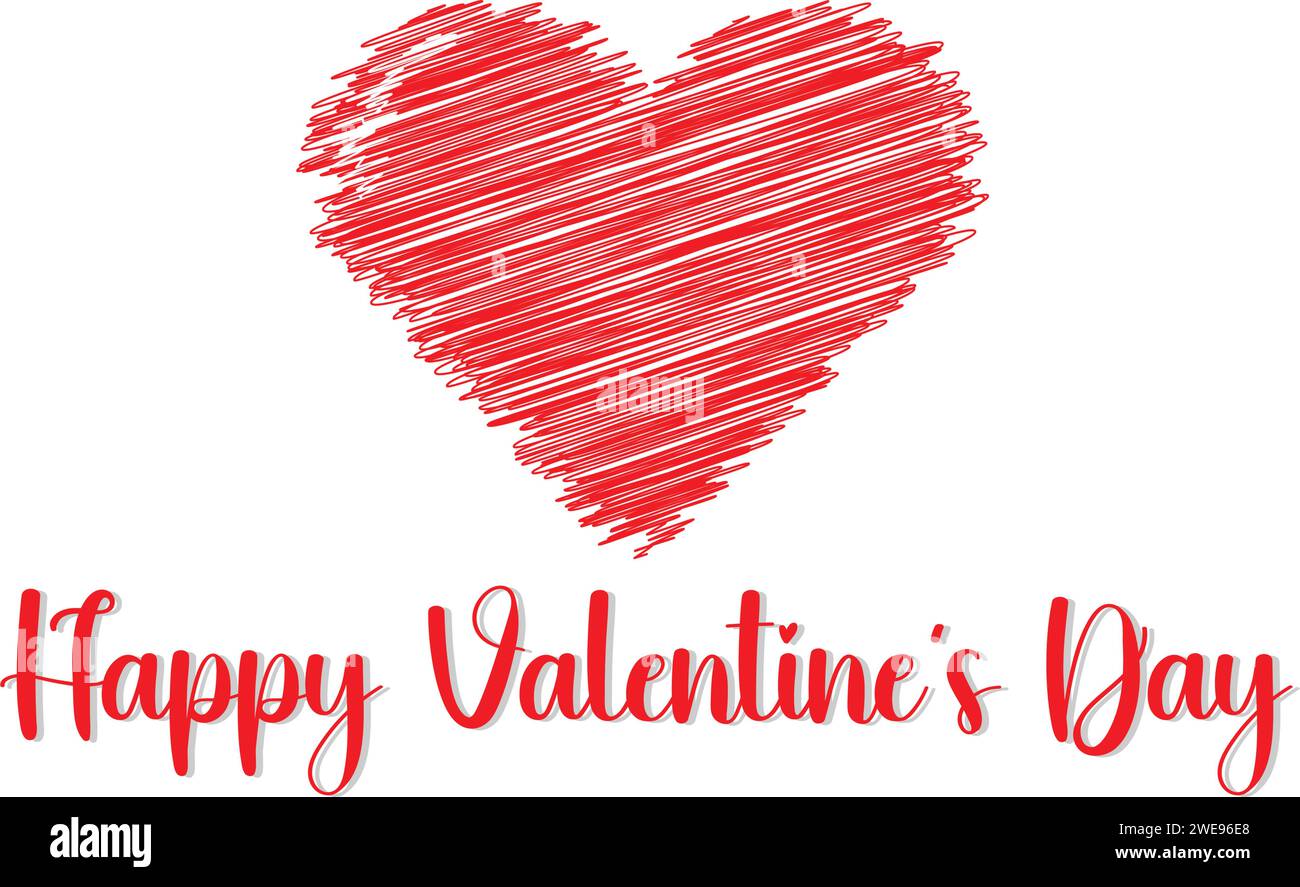 Felice il giorno di San Valentino Illustrazione Vettoriale