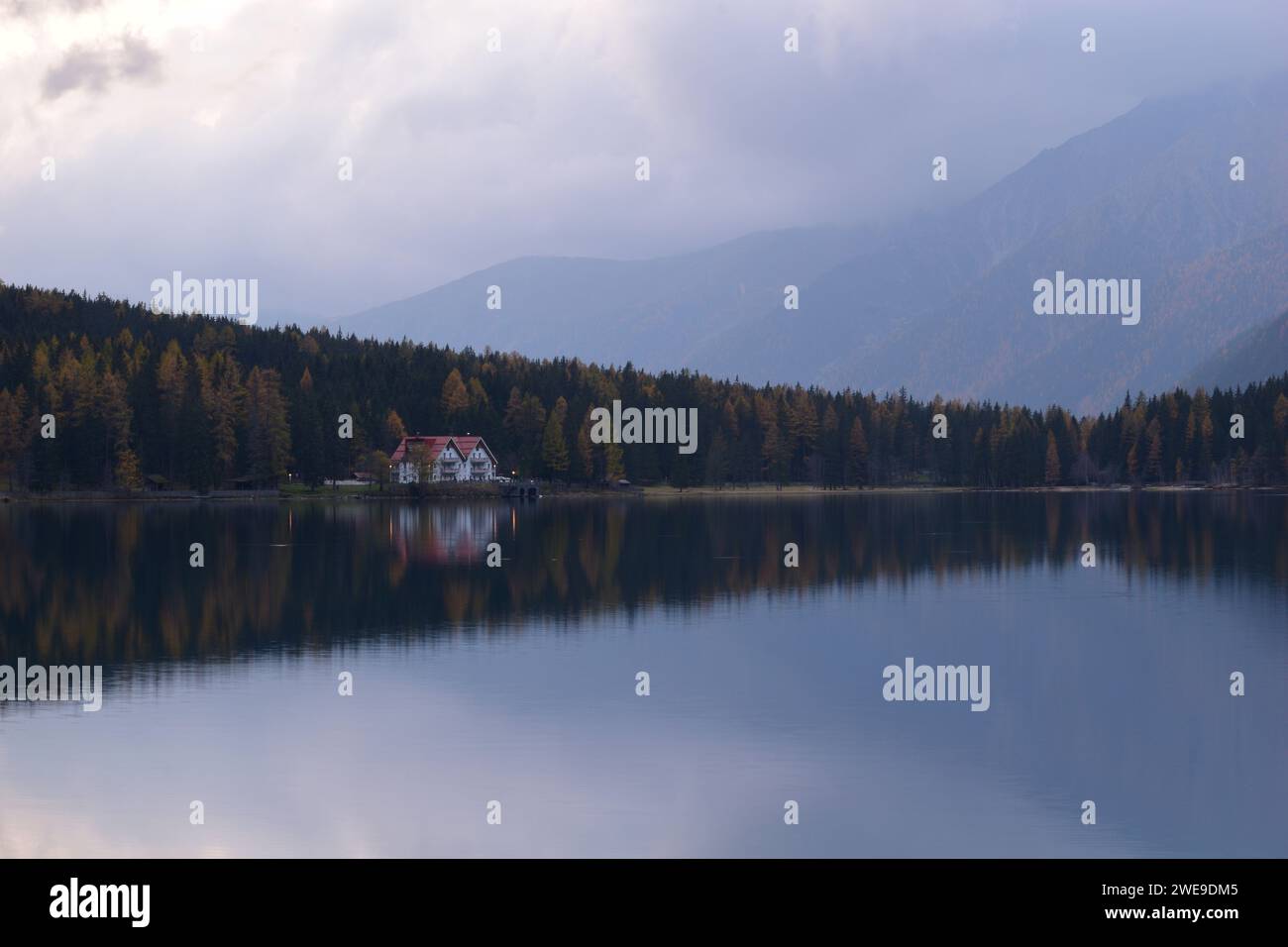 Lago di Anterselva, alto Adige, Italia Foto Stock
