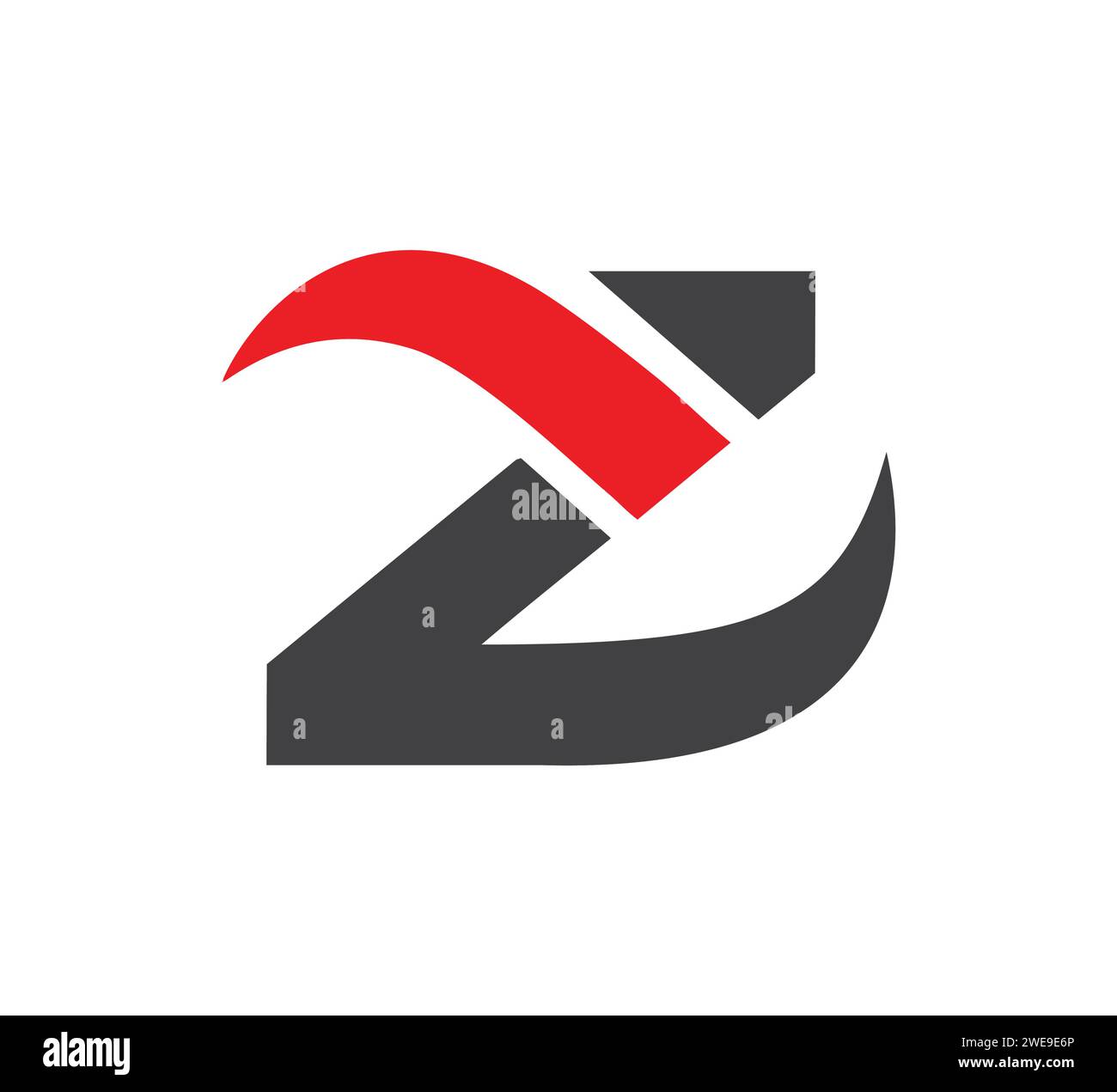 NB Letter logo e n Letter logo design vettoriale Illustrazione Vettoriale