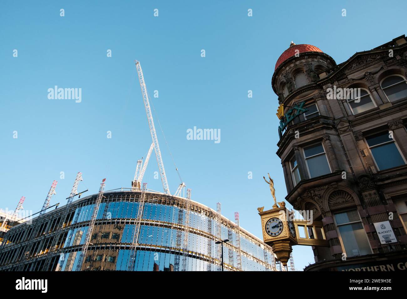 Newcastle upon Tyne: 15 gennaio 2024: Pilgrim Street Development nel centro di Newcastle Foto Stock