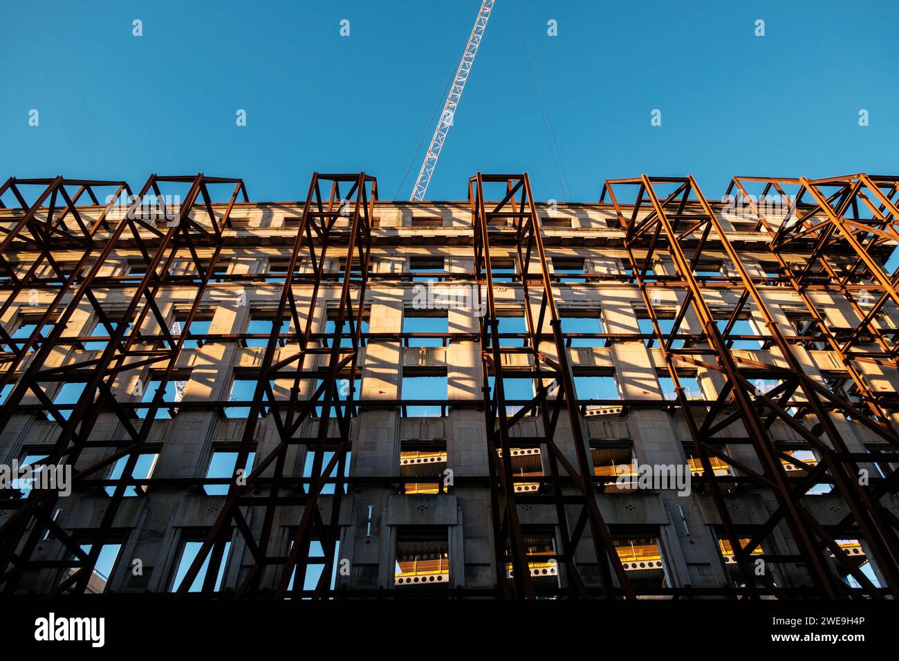 Newcastle upon Tyne: 15 gennaio 2024: Pilgrim Street Development nel centro di Newcastle Foto Stock