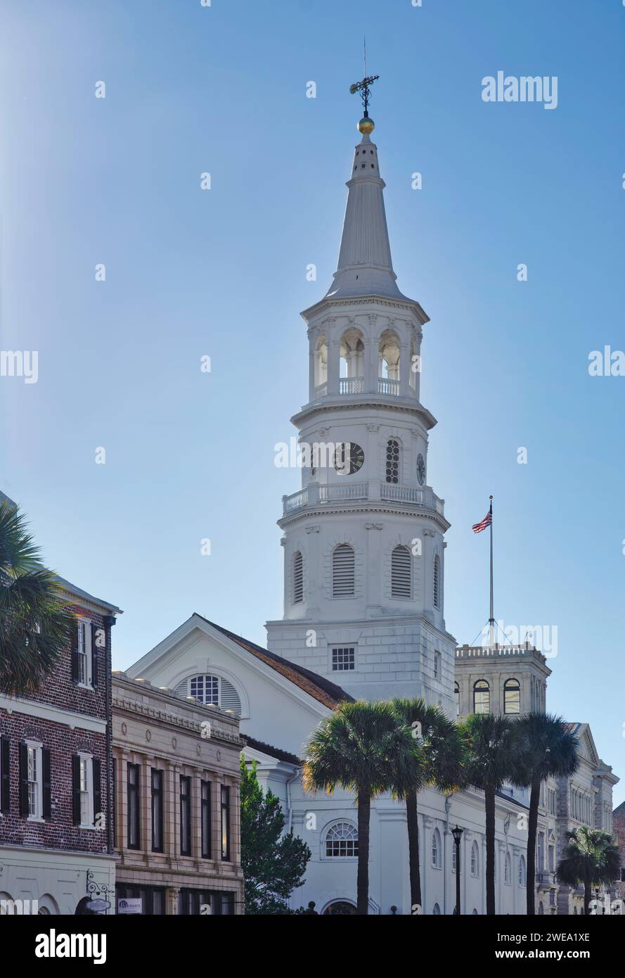 Foto del centro di Charleston, Sout Carolina, USA. Foto Stock