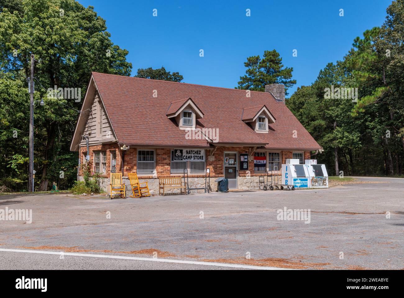 Camp Store nel Natchez Trace State Park vicino a Wildersville, Tennessee Foto Stock