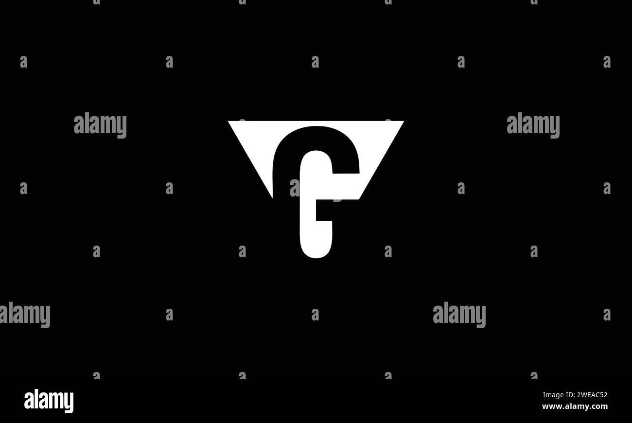 Lettere alfabetiche iniziali logo monogramma VG, GV, V e G. Illustrazione Vettoriale