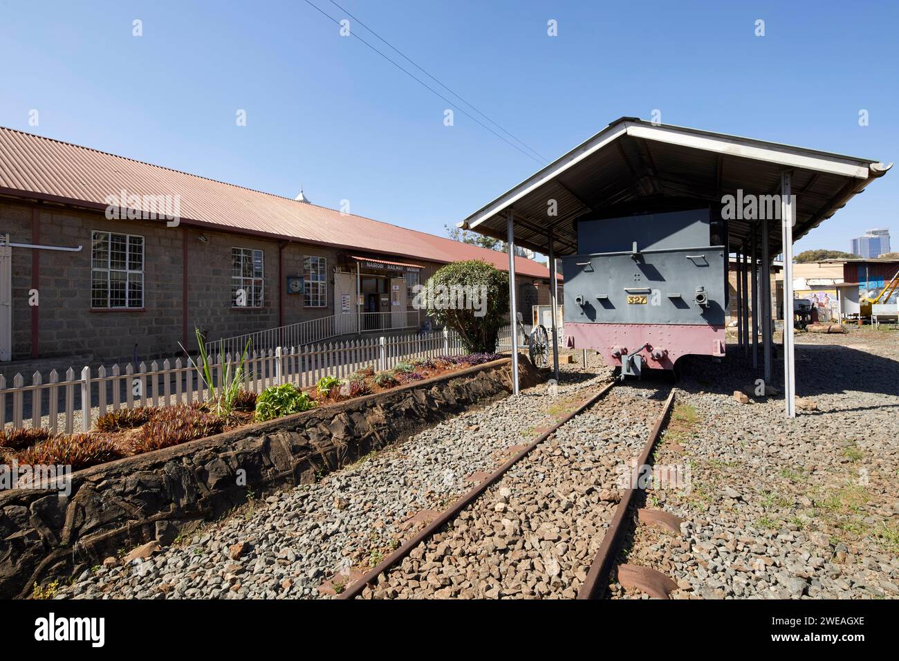 Kenya Uganda Railway, Vulcan Foundry Locomotive, Nairobi Railway Museum, Nairobi, Kenya, Africa Foto Stock