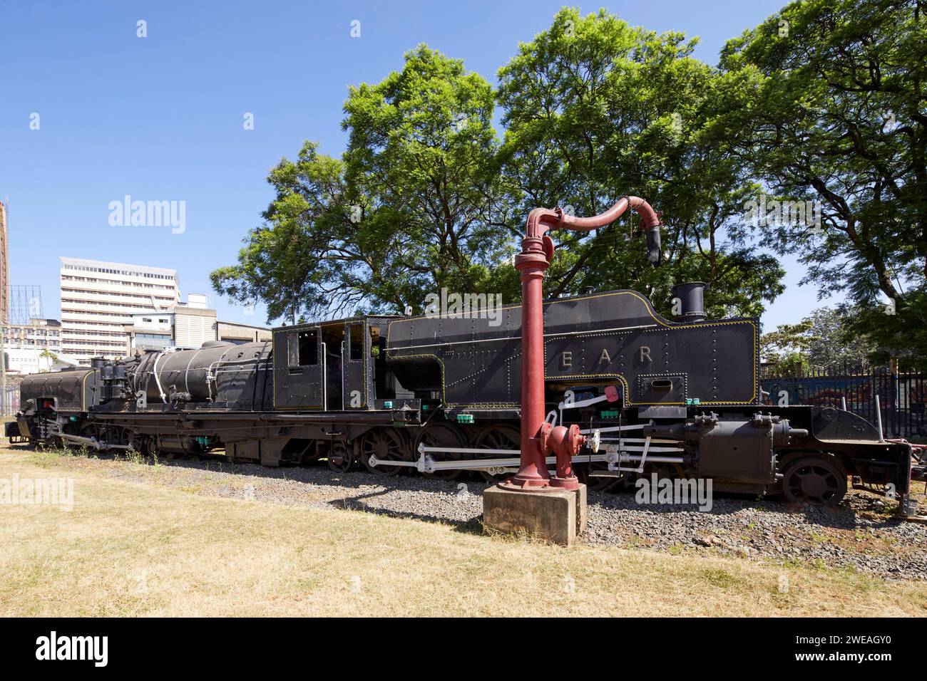 East African Railways, Beyer Peacock Co. Locomotiva presso il Museo ferroviario di Nairobi, Nairobi, Kenya, Africa Foto Stock