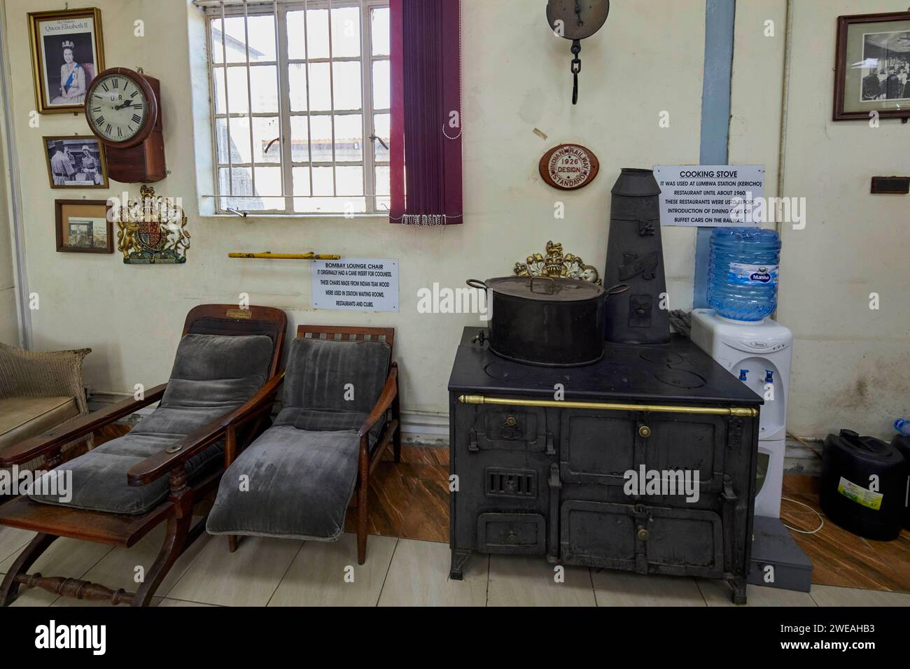 Museo ferroviario di Nairobi, Nairobi, Kenya, Africa Foto Stock