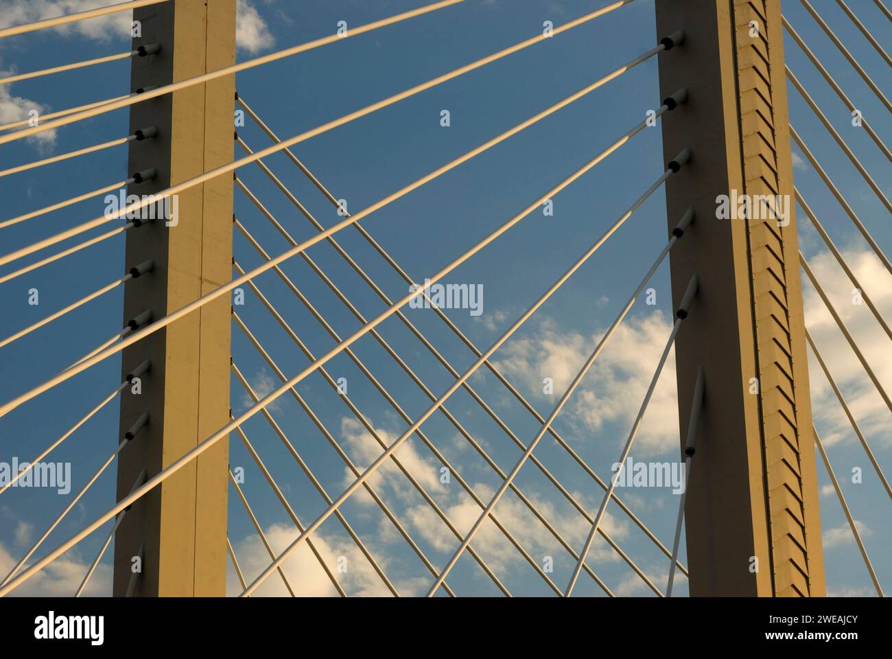 Ponte sospeso della 21st Street, Tacoma, Washington Foto Stock