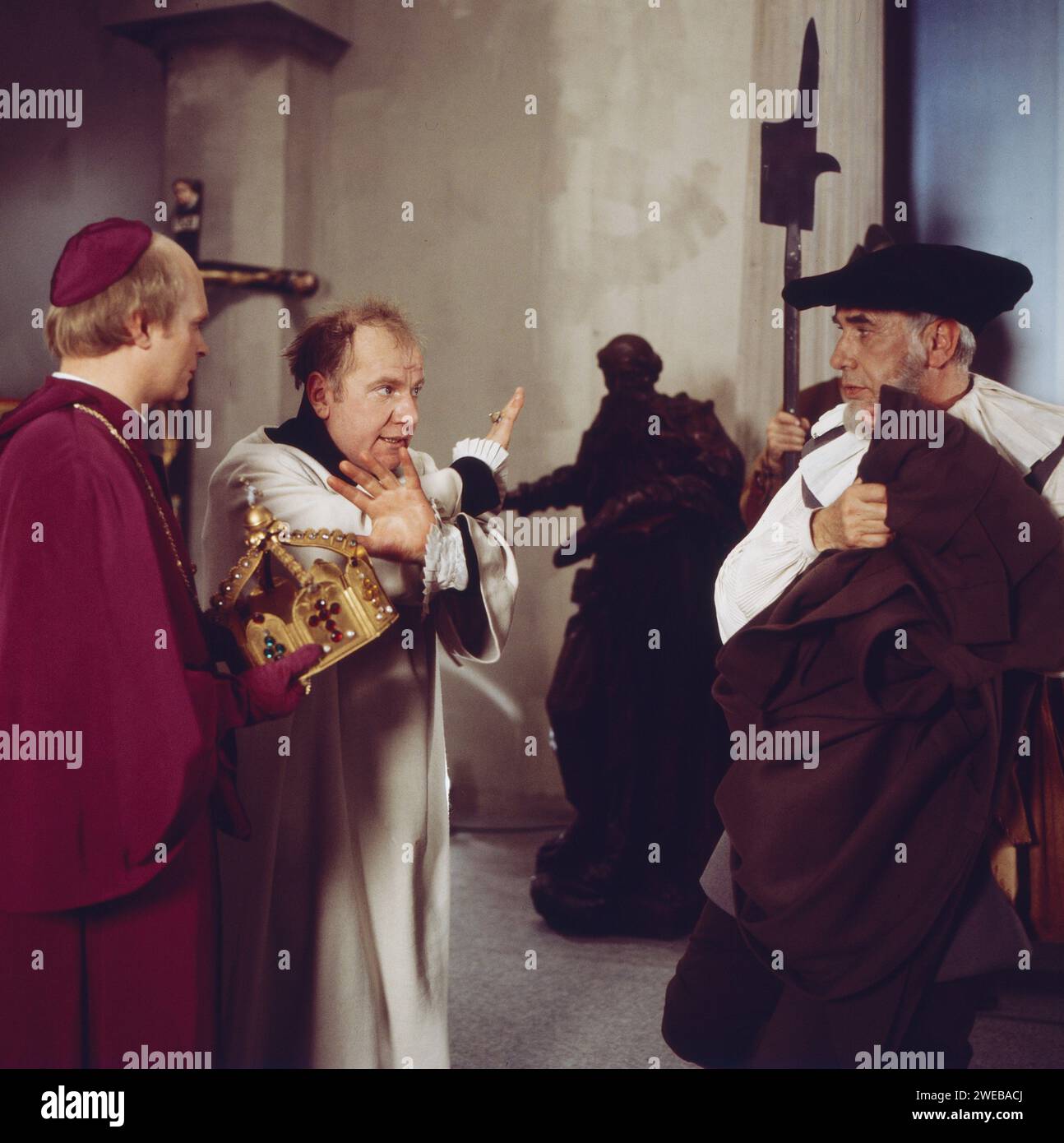 Comenius, Fernsehfilm, Deutschland 1975, Regie: Stanislav Barabas, Darsteller: Ulrich von Bock, Traugott Buhre, Charles Regnier Foto Stock