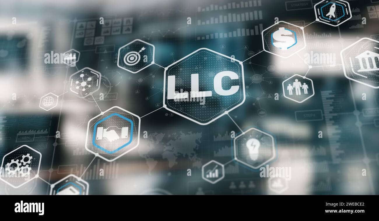 LLC. Società a responsabilità limitata. Concetto del settore aziendale Foto Stock