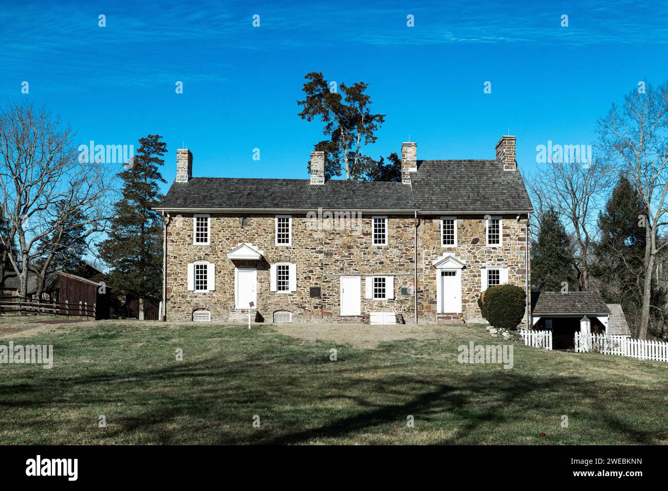 Storica Thompson - Neely House usata come ospedale dall'Esercito continentale durante la Guerra d'indipendenza. Foto Stock