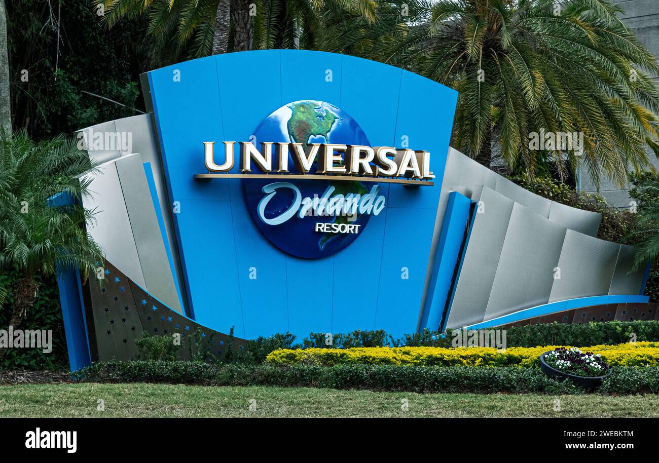 Parco a tema Universal Orlando Resort. Foto Stock