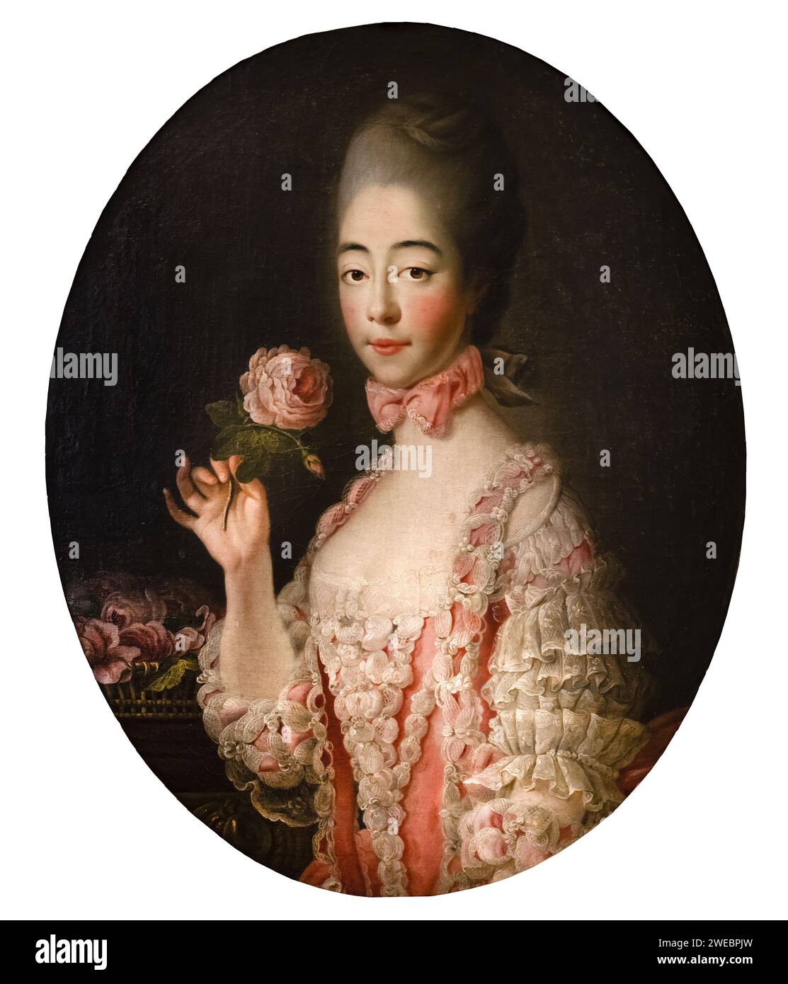 Marie Joséphine, Marie Joséphine di Savoia (1753 – 1810) Principessa di Francia, Marie Joséphine nel 1772 Pittura di Francois-Hubert Drouais Foto Stock