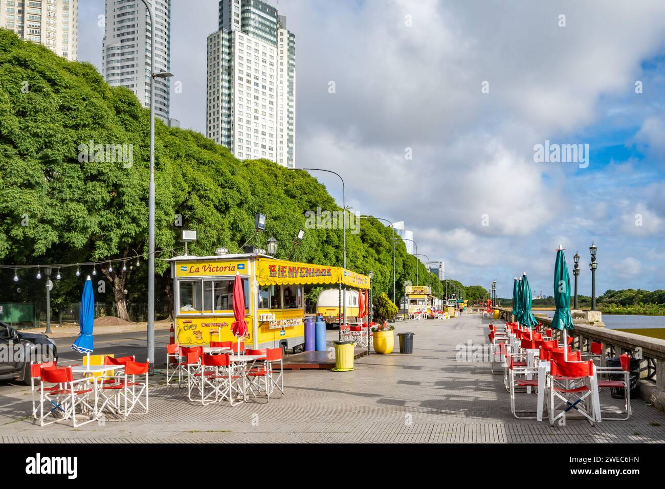 Parrillas, il cibo e' in strada. Buenos Aires, Argentina. Foto Stock