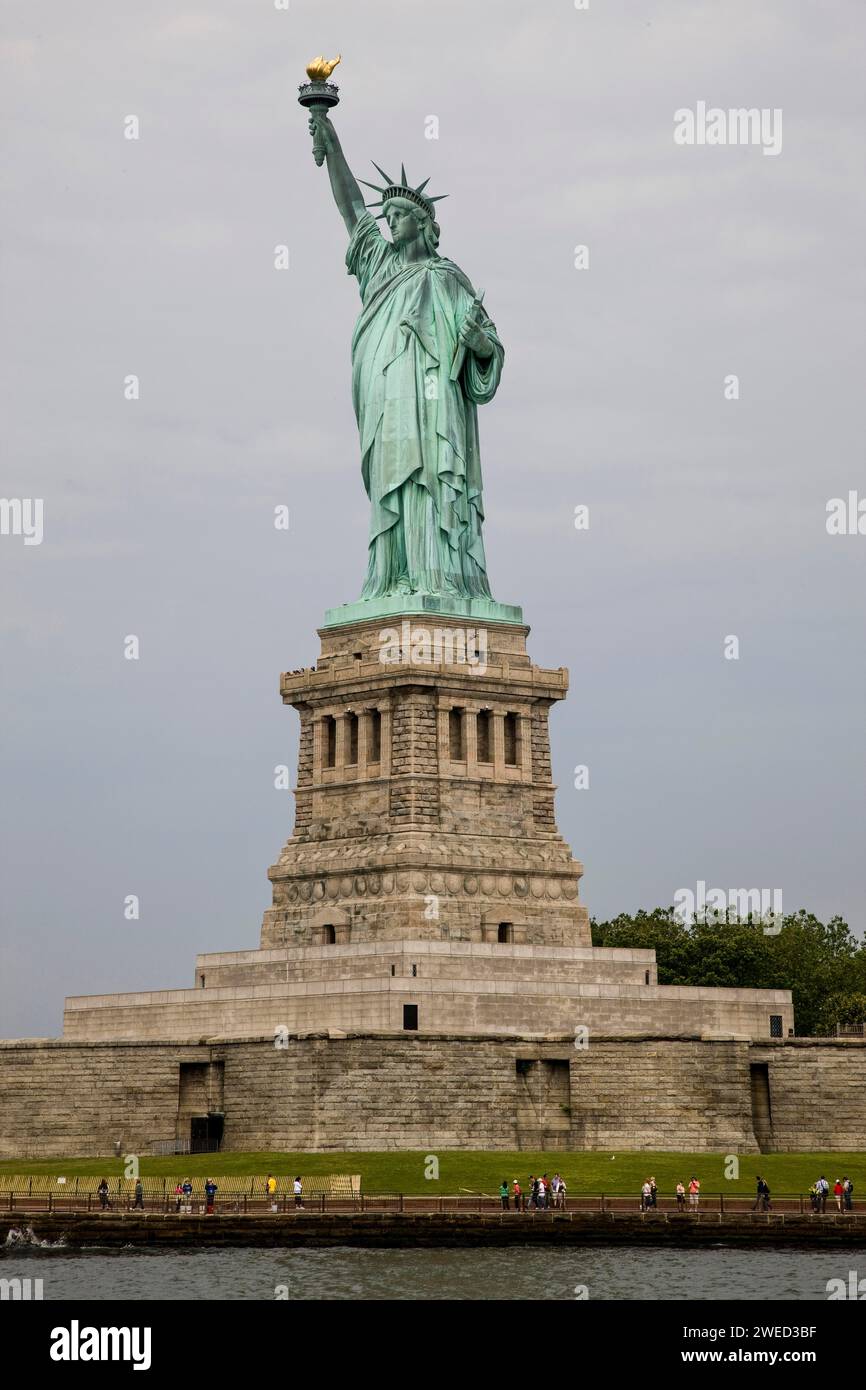 Statua della libertà Monumento storico edificio New York USA Foto Stock