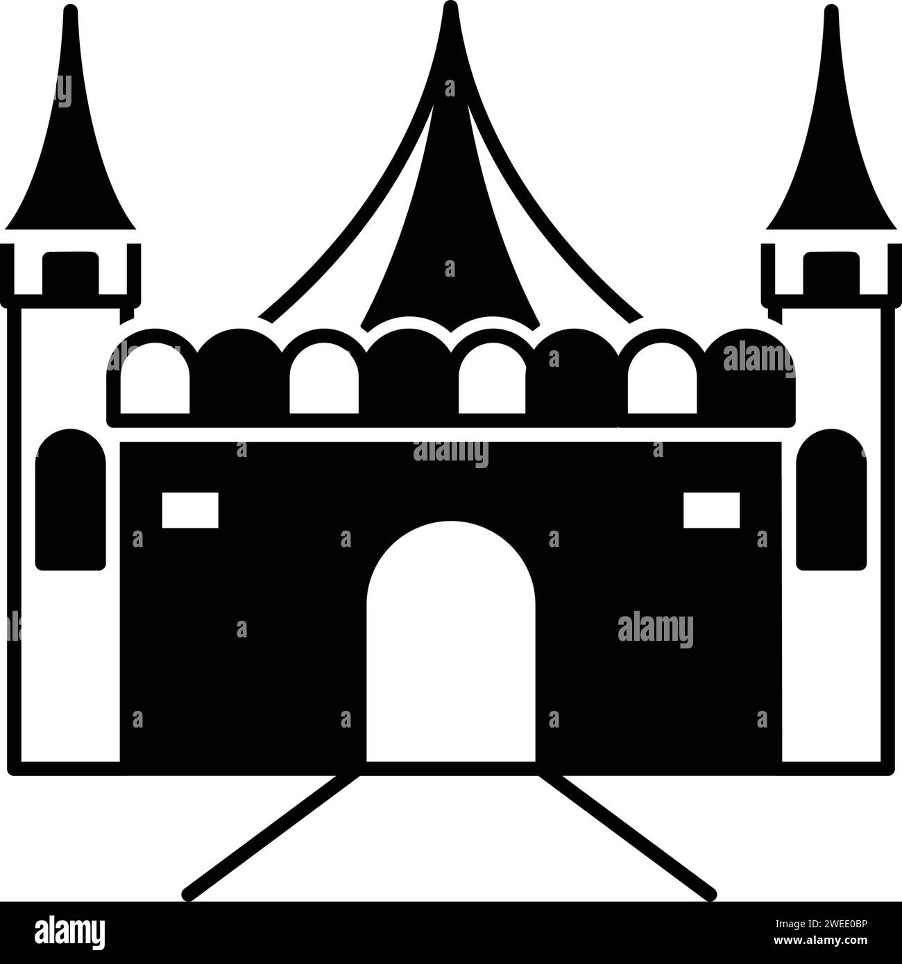 Icona per il divertimento, parco Illustrazione Vettoriale