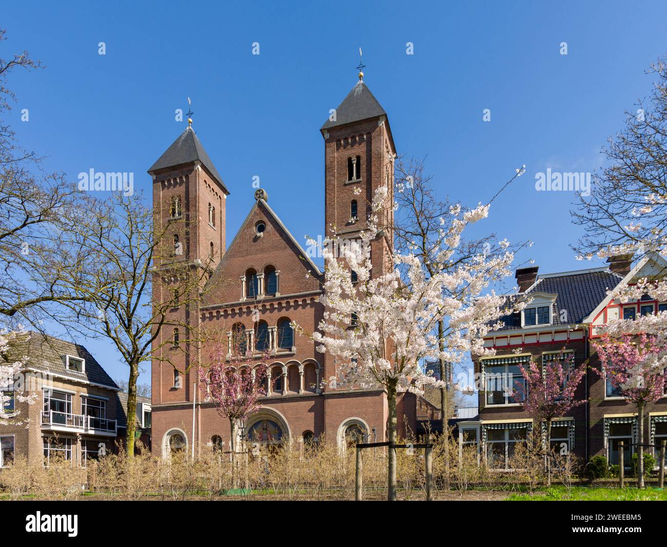 La chiesa cattedrale di Saint Gertrudis nella città olandese di Utrecht, Paesi Bassi, Europa. Foto Stock